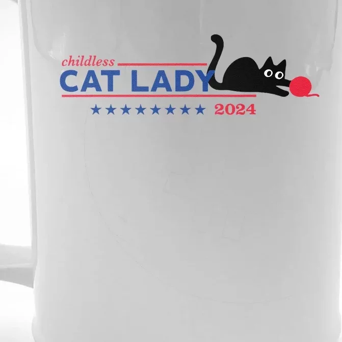 Childless Cat Lady Voting Election 2024 Usa Gift Front & Back Beer Stein