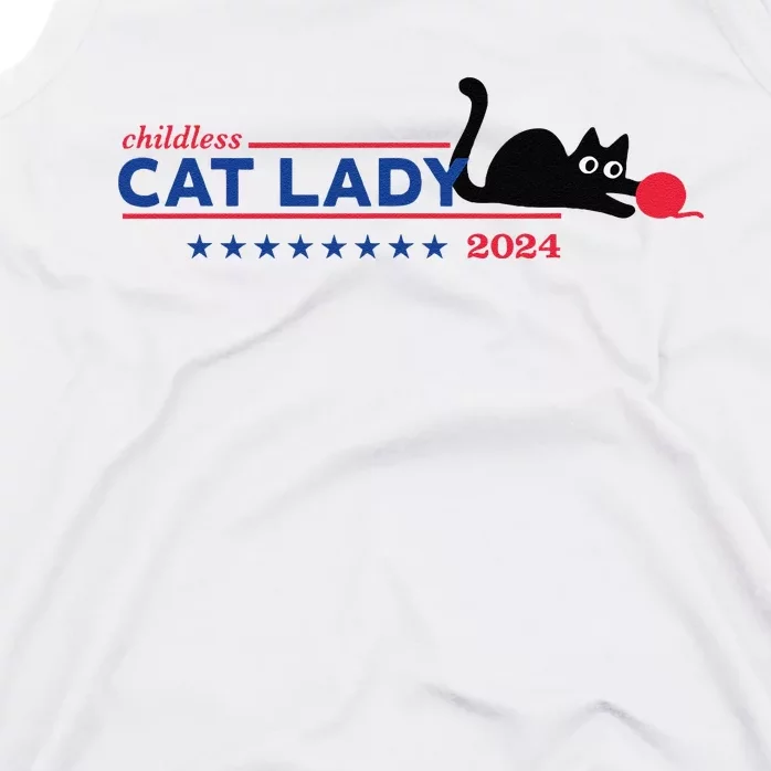 Childless Cat Lady Voting Election 2024 Usa Gift Tank Top