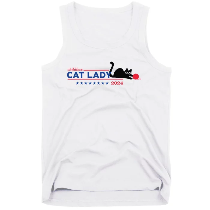 Childless Cat Lady Voting Election 2024 Usa Gift Tank Top