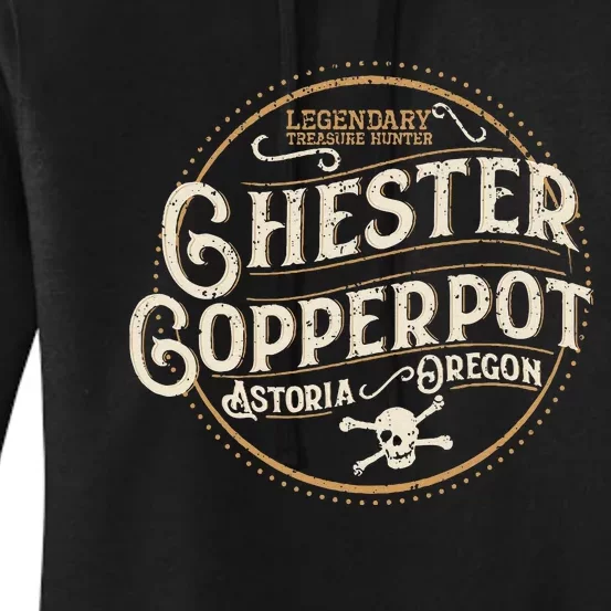 Chester Copperpot Legendary Treasure Hunter Women's Pullover Hoodie