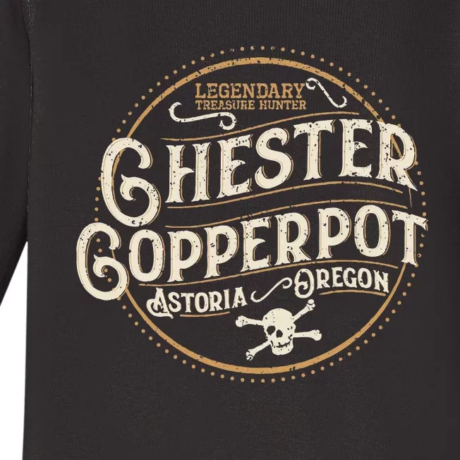 Chester Copperpot Legendary Treasure Hunter Baby Long Sleeve Bodysuit