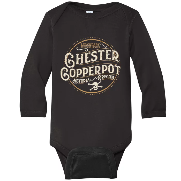 Chester Copperpot Legendary Treasure Hunter Baby Long Sleeve Bodysuit