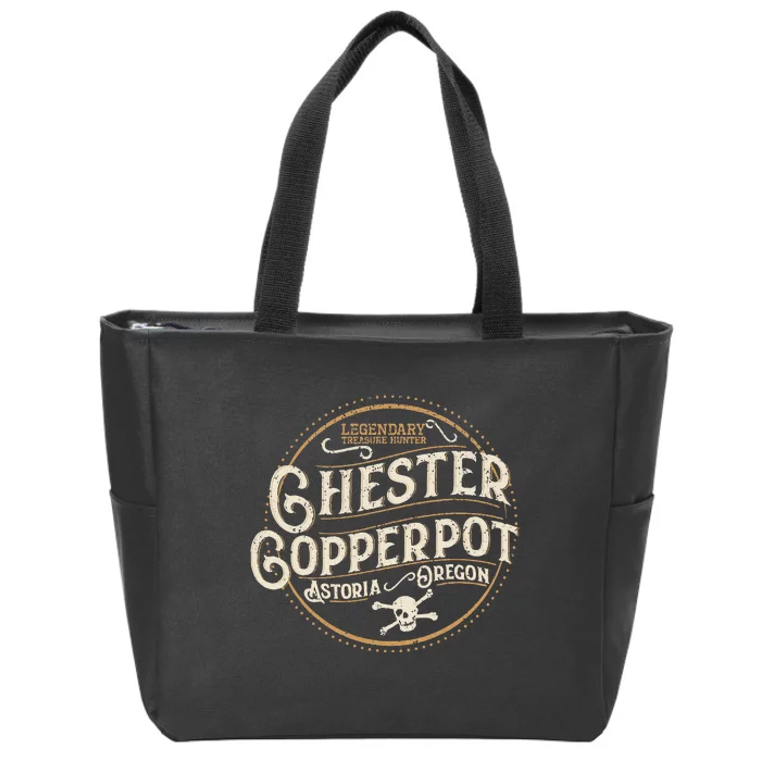 Chester Copperpot Legendary Treasure Hunter Zip Tote Bag