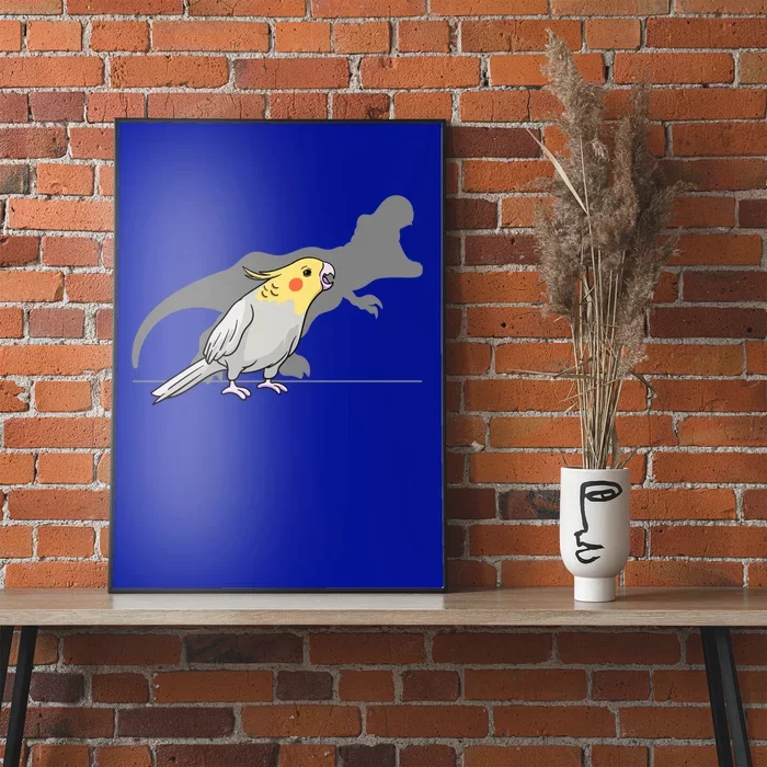 Cockatiel Cockatoo Lutino Parrot Quarrion Dinosaur Dino Gift Poster