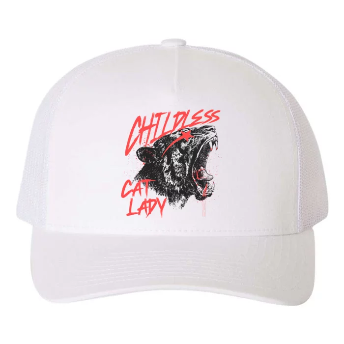 Childless Cat Lady Yupoong Adult 5-Panel Trucker Hat