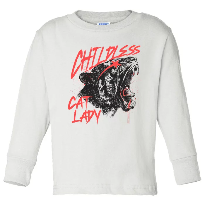 Childless Cat Lady Toddler Long Sleeve Shirt