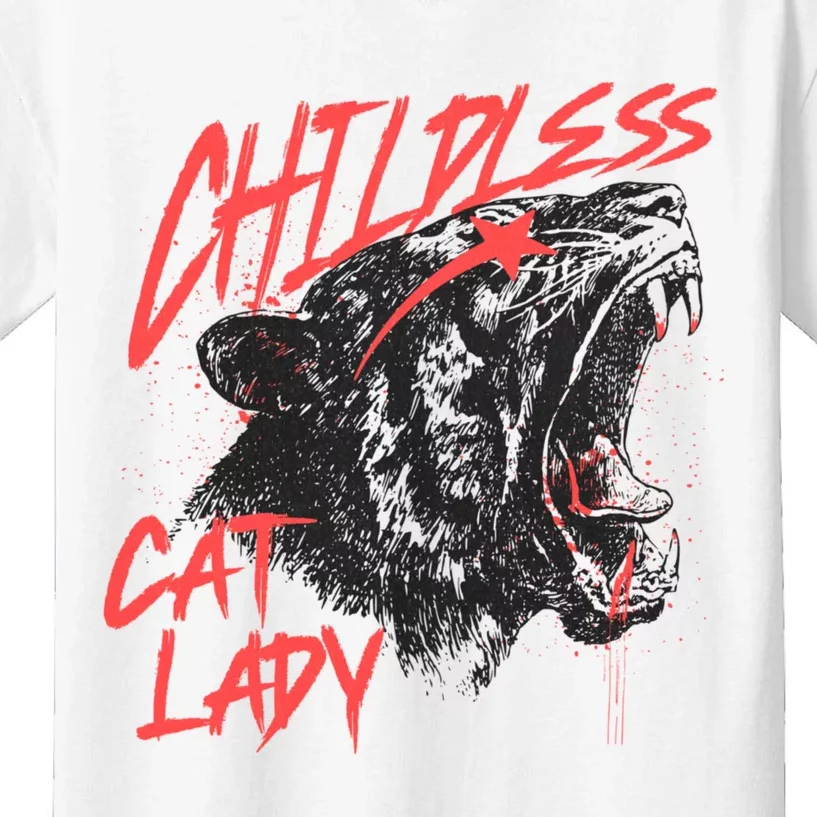 Childless Cat Lady Kids T-Shirt