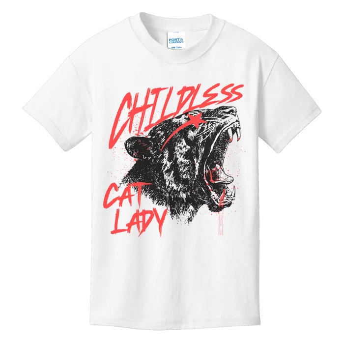 Childless Cat Lady Kids T-Shirt