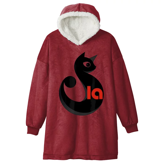 Cat  Comma La Hooded Wearable Blanket