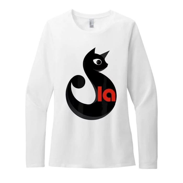 Cat  Comma La Womens CVC Long Sleeve Shirt