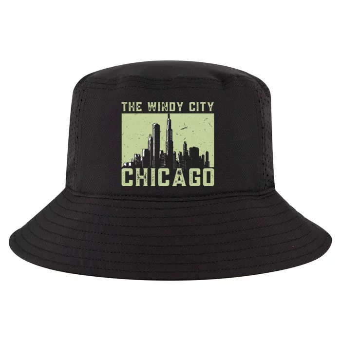 Chicago City Lover The Windy City Chicago Cool Comfort Performance Bucket Hat