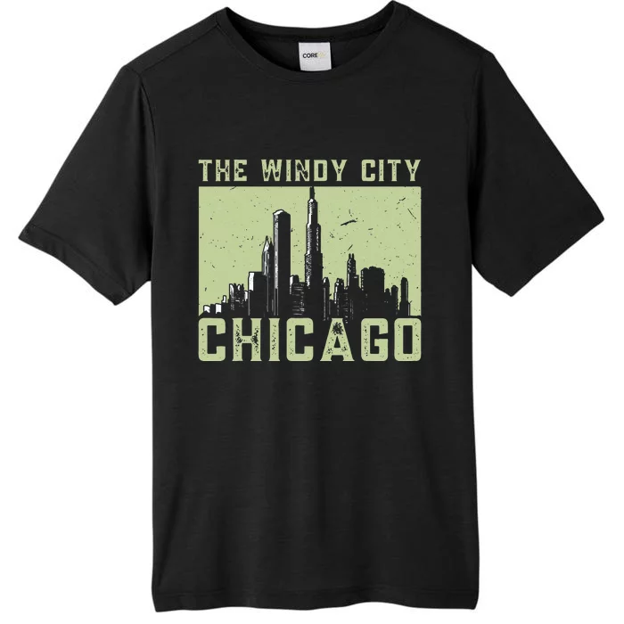 Chicago City Lover The Windy City Chicago ChromaSoft Performance T-Shirt