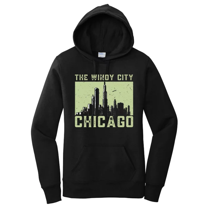 Chicago City Lover The Windy City Chicago Women's Pullover Hoodie