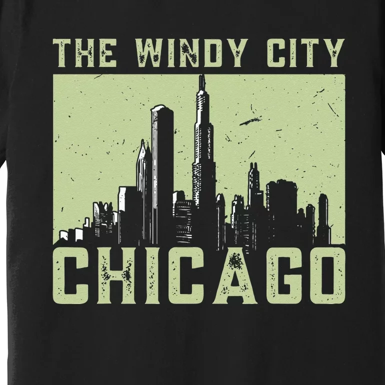 Chicago City Lover The Windy City Chicago Premium T-Shirt