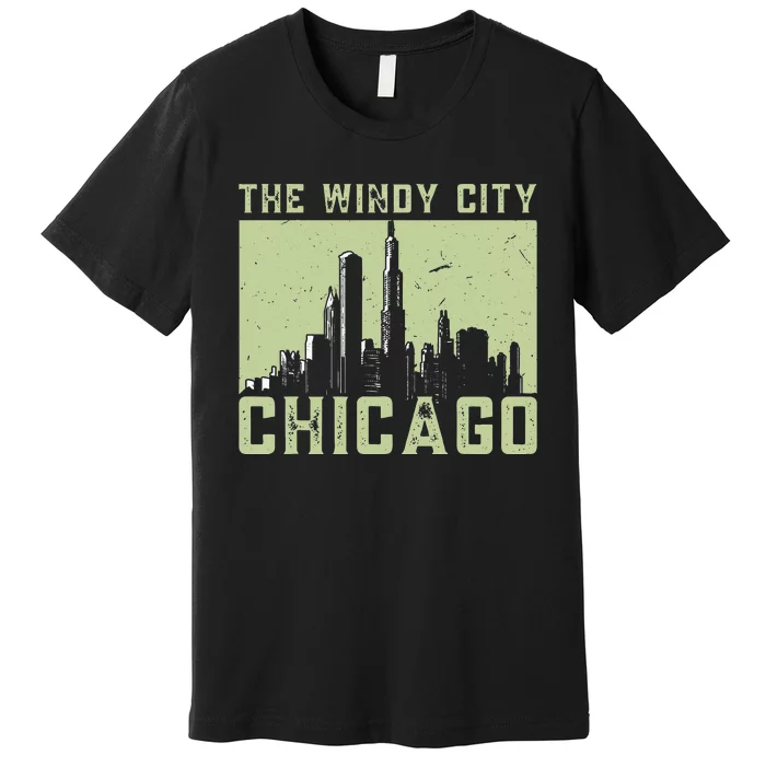 Chicago City Lover The Windy City Chicago Premium T-Shirt