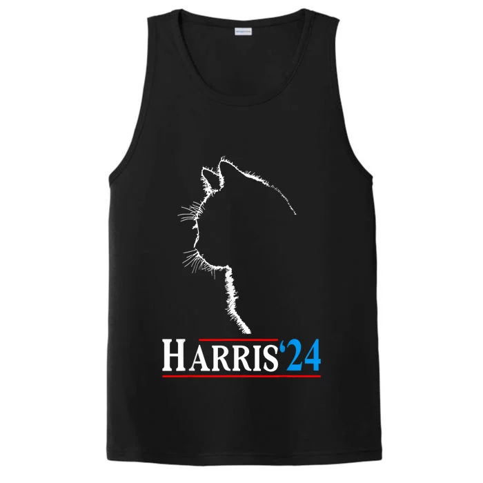 Childless Cat Lady Funny Cat Ladies For Kamala Harris 2024 Performance Tank