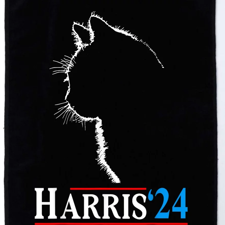 Childless Cat Lady Funny Cat Ladies For Kamala Harris 2024 Platinum Collection Golf Towel