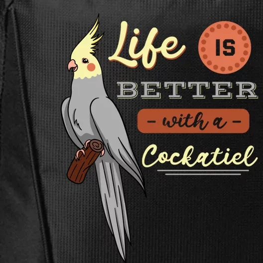 Cockatiel Cockatoo Lutino Quarrion Parrot Tiel Weiro Bird Great Gift City Backpack