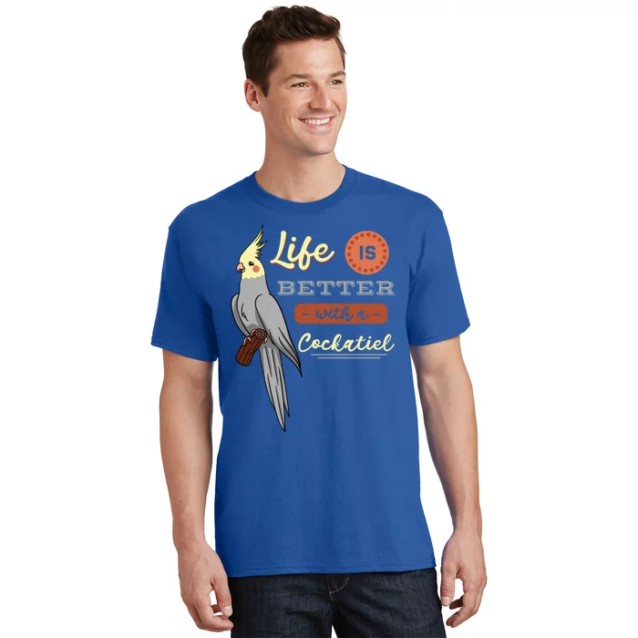 Cockatiel Cockatoo Lutino Quarrion Parrot Tiel Weiro Bird Great Gift T-Shirt