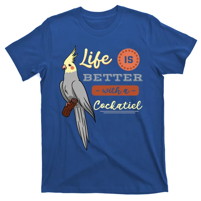 Cockatiel Cockatoo Lutino Quarrion Parrot Tiel Weiro Bird Great Gift T-Shirt