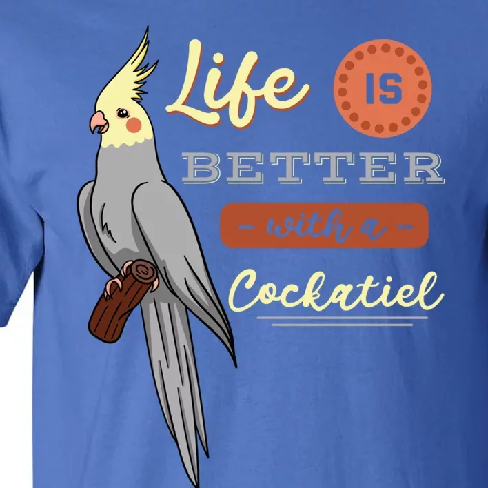 Cockatiel Cockatoo Lutino Quarrion Parrot Tiel Weiro Bird Great Gift Tall T-Shirt