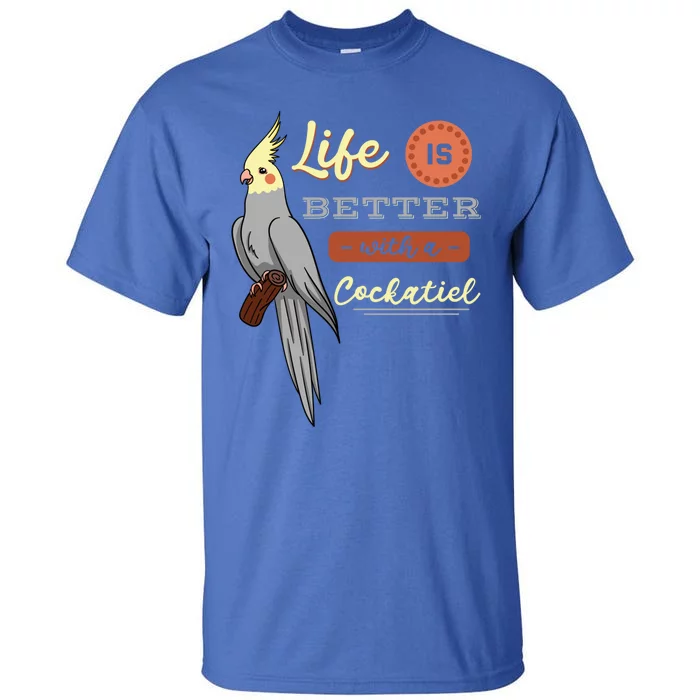 Cockatiel Cockatoo Lutino Quarrion Parrot Tiel Weiro Bird Great Gift Tall T-Shirt