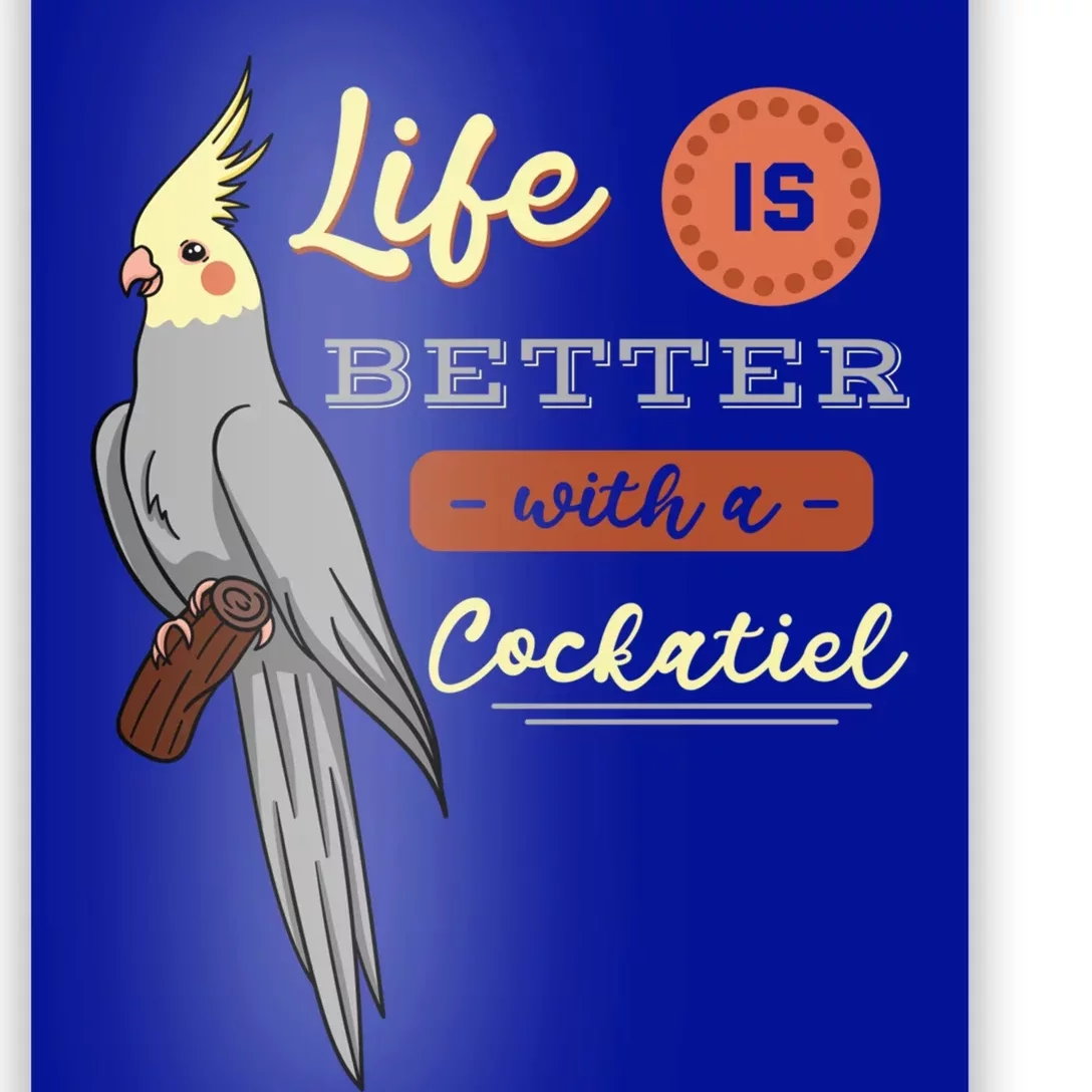 Cockatiel Cockatoo Lutino Quarrion Parrot Tiel Weiro Bird Great Gift Poster