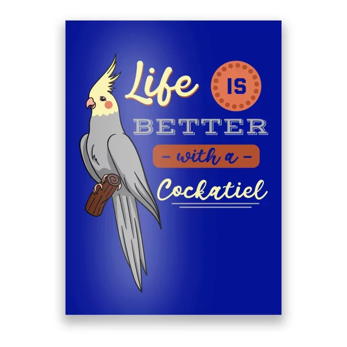 Cockatiel Cockatoo Lutino Quarrion Parrot Tiel Weiro Bird Great Gift Poster