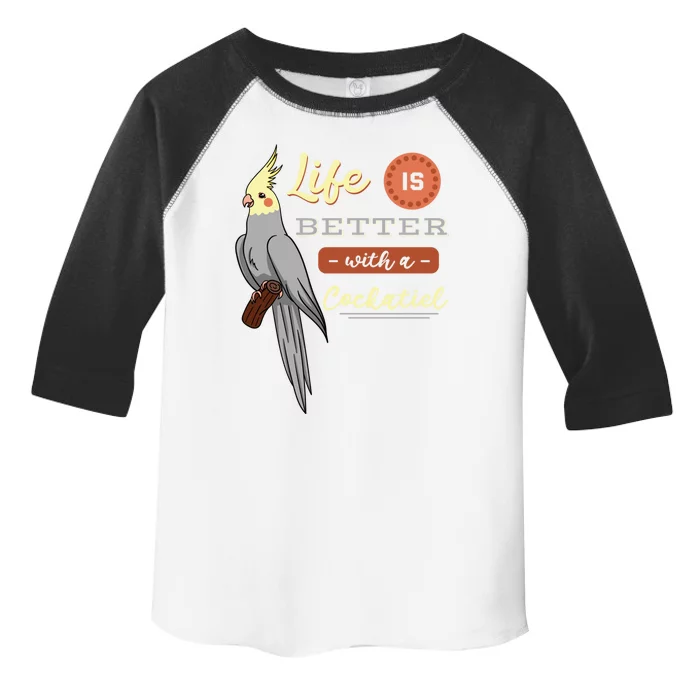 Cockatiel Cockatoo Lutino Quarrion Parrot Tiel Weiro Bird Great Gift Toddler Fine Jersey T-Shirt