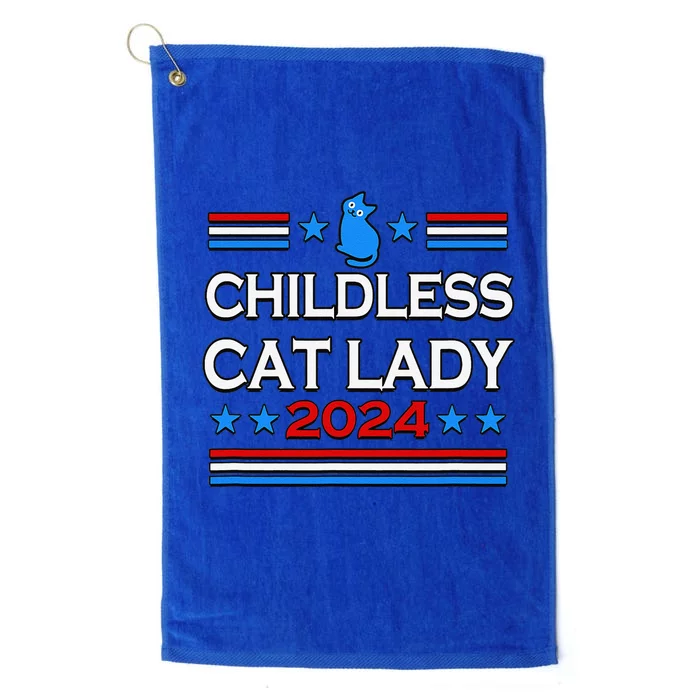 Childless Cat Lady 2024 Platinum Collection Golf Towel