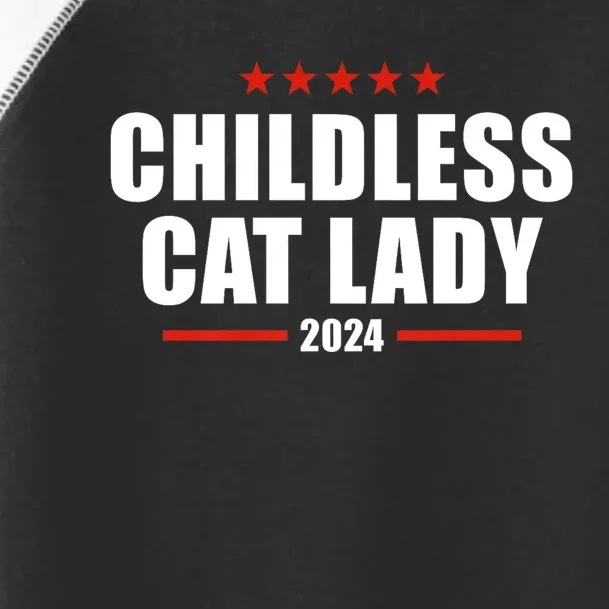 Childless Cat Lady 2024 Childless Cat Lady Toddler Fine Jersey T-Shirt