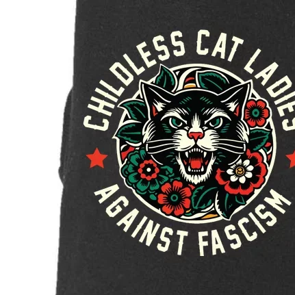 Childless Cat Ladies Against Fascism Doggie 3-End Fleece Hoodie