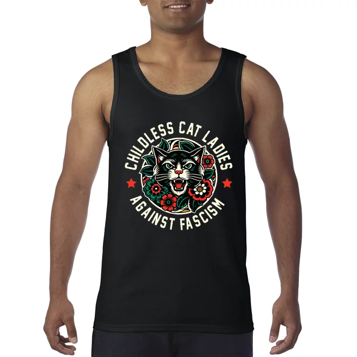 Childless Cat Ladies Against Fascism Tank Top