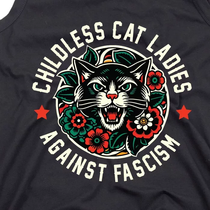 Childless Cat Ladies Against Fascism Tank Top