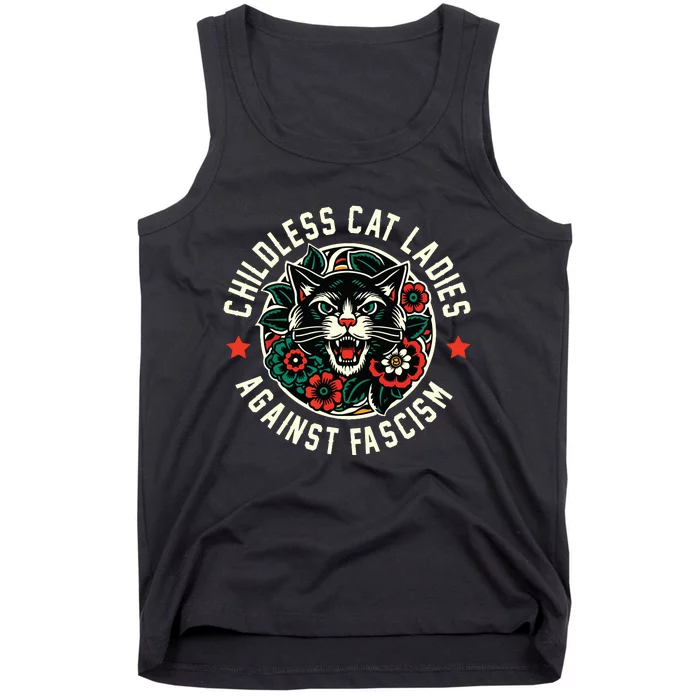 Childless Cat Ladies Against Fascism Tank Top