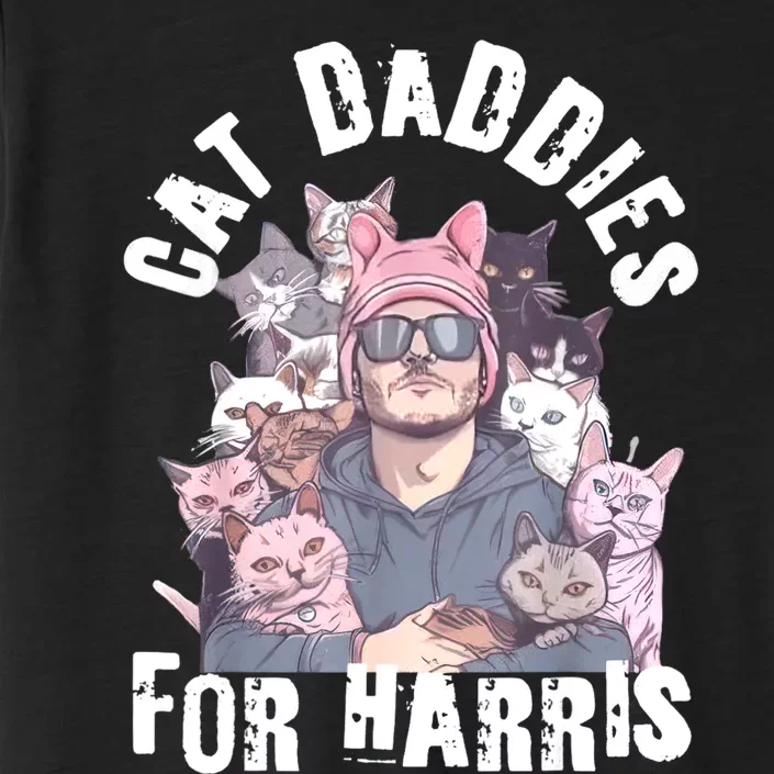 Childless Cat Lady Kamala Cat Dad ChromaSoft Performance T-Shirt