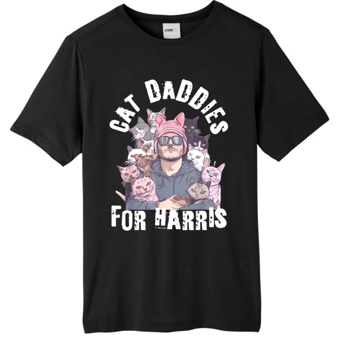 Childless Cat Lady Kamala Cat Dad ChromaSoft Performance T-Shirt