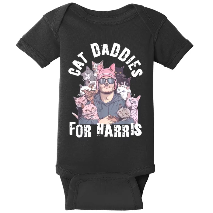 Childless Cat Lady Kamala Cat Dad Baby Bodysuit