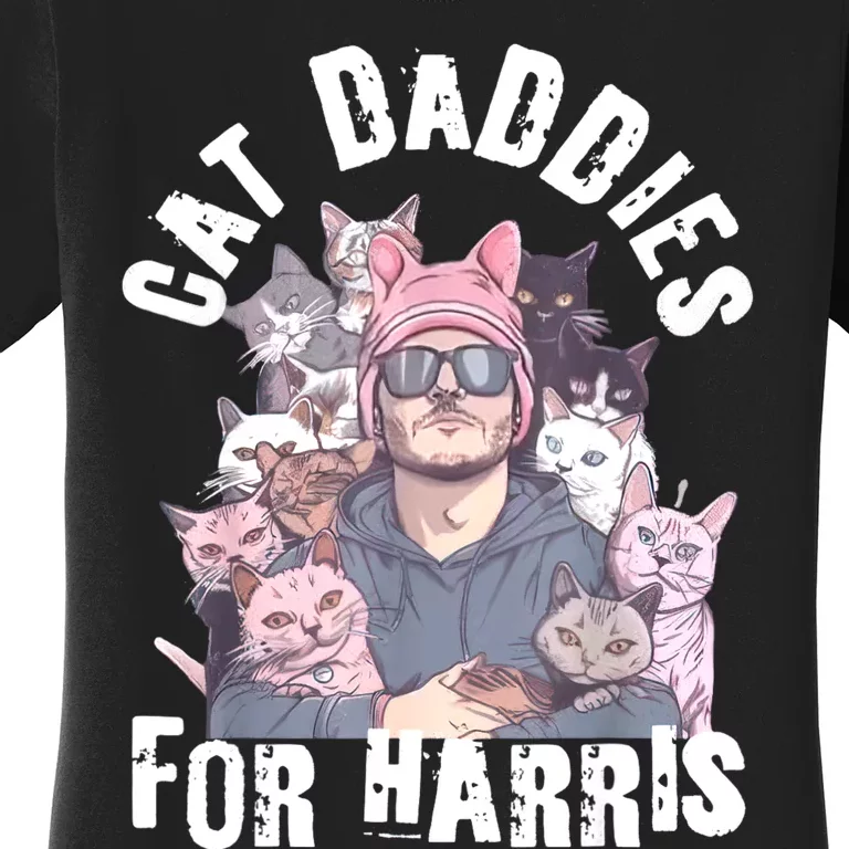 Childless Cat Lady Kamala Cat Dad Women's T-Shirt