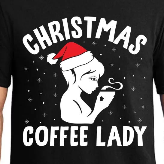 Christmas Coffee Lady Xmas Coffee Ing Holiday Lover Great Gift Pajama Set