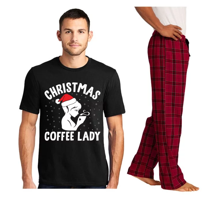 Christmas Coffee Lady Xmas Coffee Ing Holiday Lover Great Gift Pajama Set