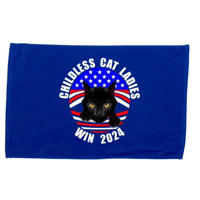 Childless Cat Ladies Vote Childless Cat Ladies Win 2024 Microfiber Hand Towel