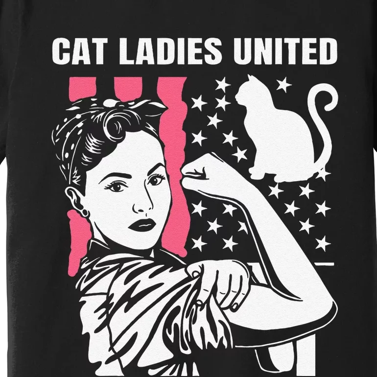 Childless Cat Lady For Cat Mom Women Cat Ladies Gift Premium T-Shirt