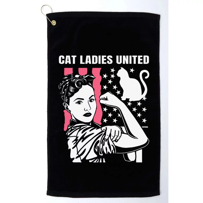 Childless Cat Lady For Cat Mom Women Cat Ladies Gift Platinum Collection Golf Towel