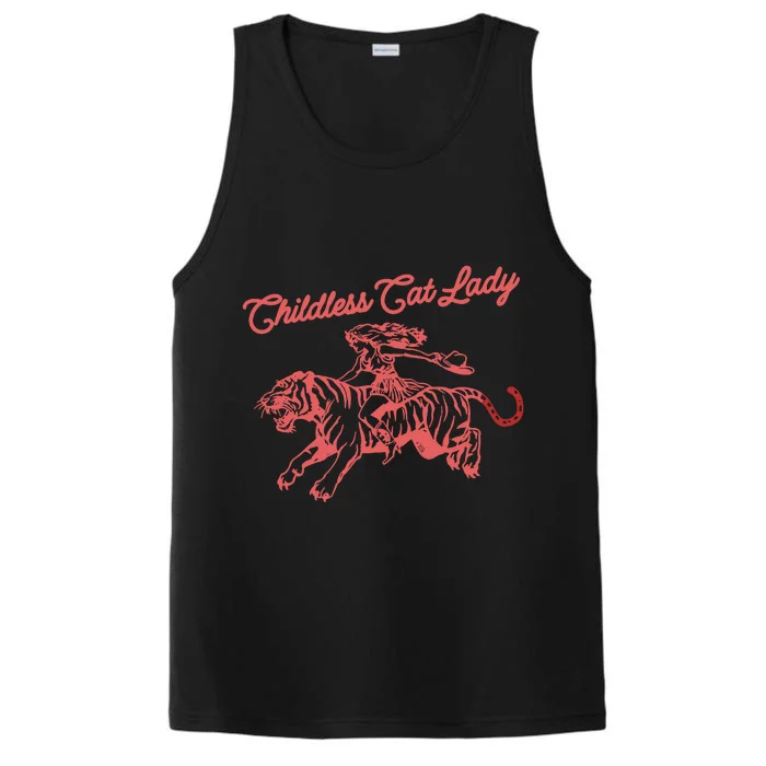 Childless Cat Lady Kamala Performance Tank