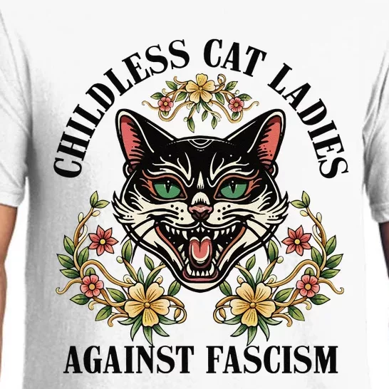 Childless Cat Ladies Against Fascism Pajama Set