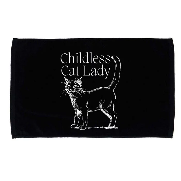 Childless Cat Lady Kamala 2024 Gift Microfiber Hand Towel