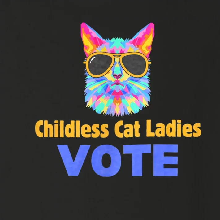 Childless Cat Ladies Vote Blue Toddler Long Sleeve Shirt