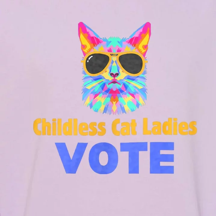 Childless Cat Ladies Vote Blue Garment-Dyed Sweatshirt