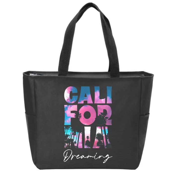 California Cali Lover Visiting California Zip Tote Bag